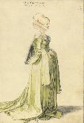 Albrecht Durer A Nuremberg Lady Dressed to go to a Dance Germany oil painting artist
